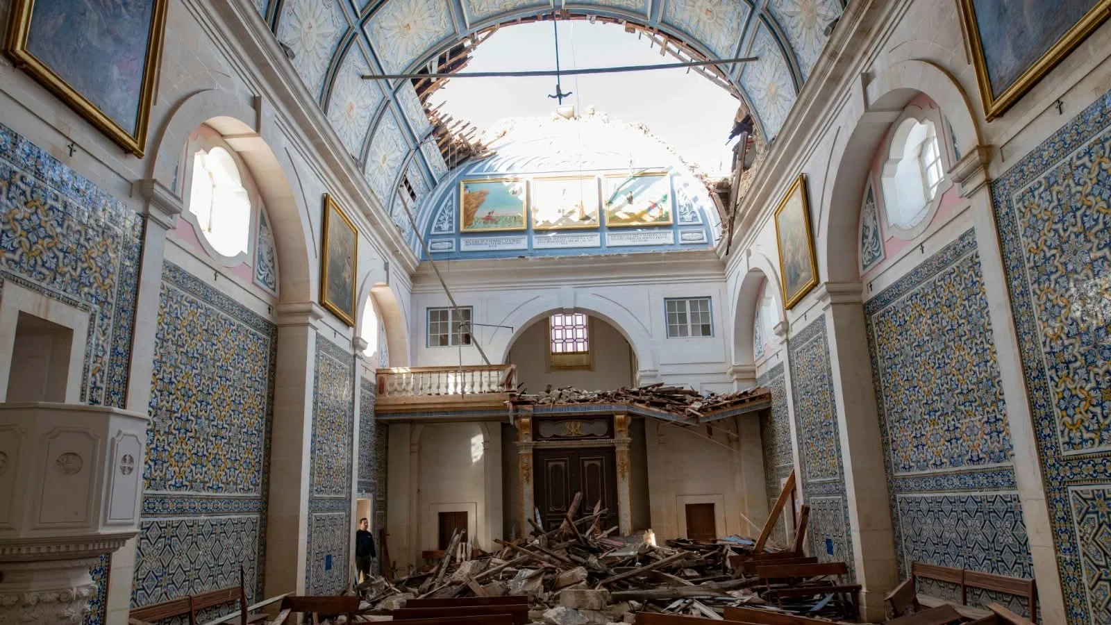 Capela Nossa Senhora Da Encarnação Leiria Tempestade Kristin