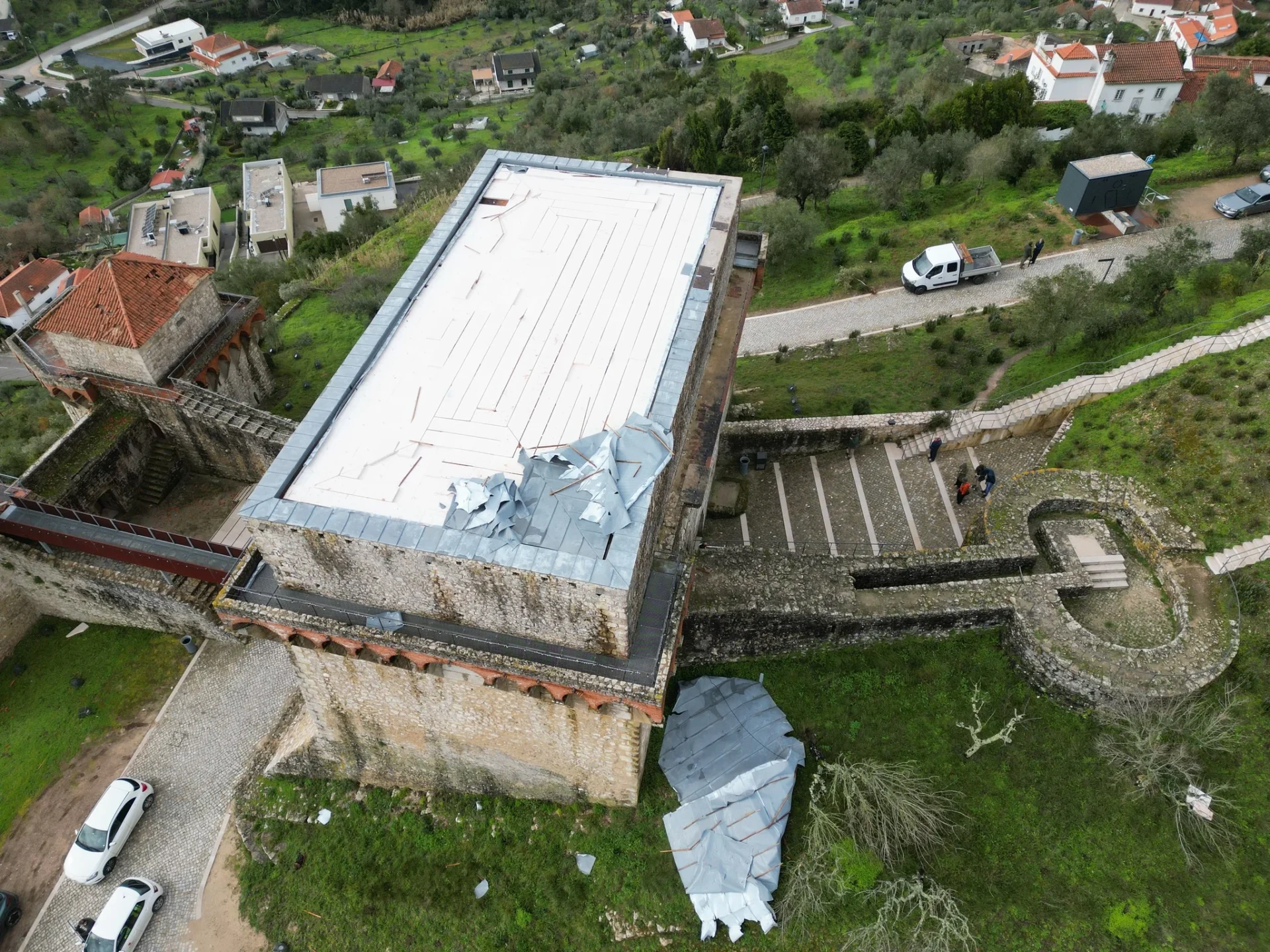 Ourem Estragos Vista Satelite