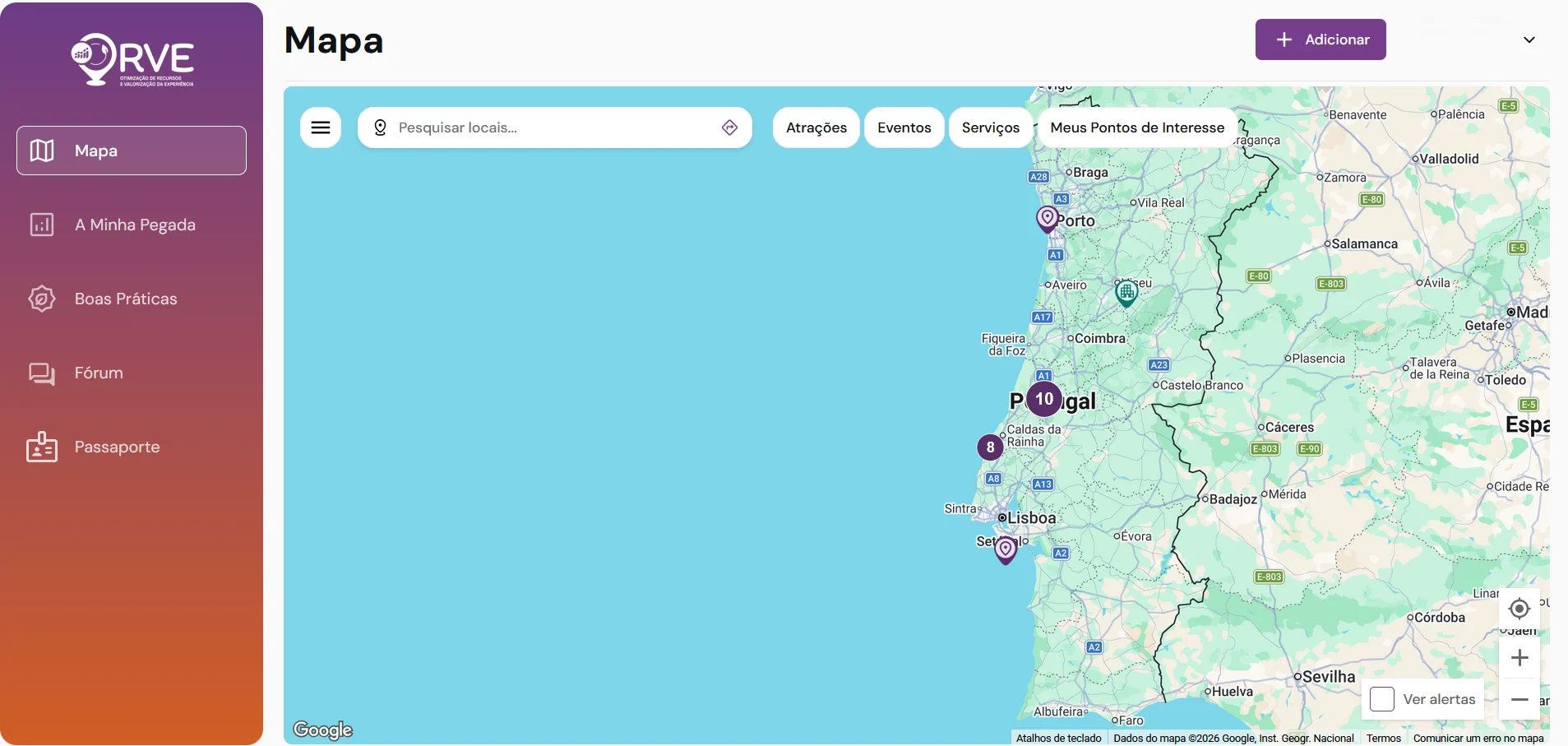 Plataforma Orve Dashboard