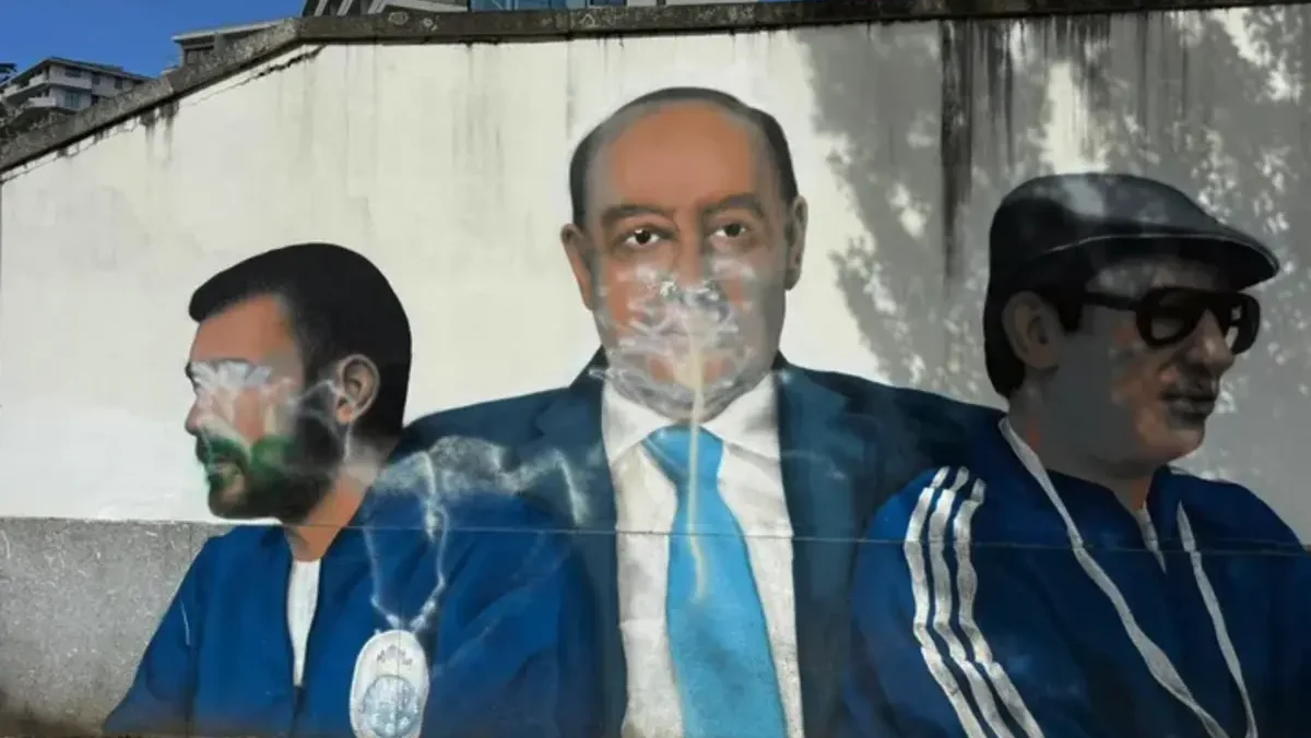 Mural Danificado Estádio Dragão